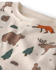 Baby 2-Piece Organic Cotton Pajamas in Woodland Creatures