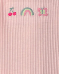 Girls 2-Pack Butterfly Night Gowns - Pink/Green