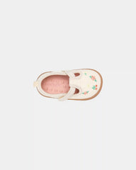 Baby Girl Every Step® First Walker Floral Casual Shoes - Cream