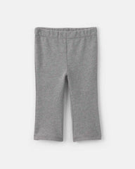 Baby Girl 3-Piece Bow French Terry Layering Set - Grey/Cream