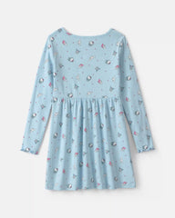Girls Hello Kitty® Long-Sleeve Dress - Blue