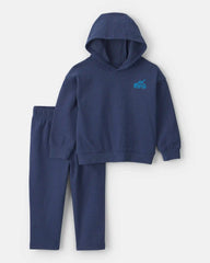 Baby Boy 2-Piece Hoodie & Pant Set - Navy Blue