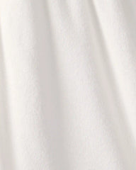 Girls Terry Long-Sleeve Cover Up - White