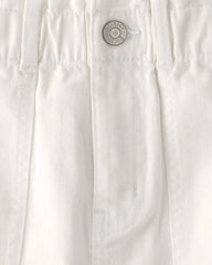 Girls Utility Skirt  - White