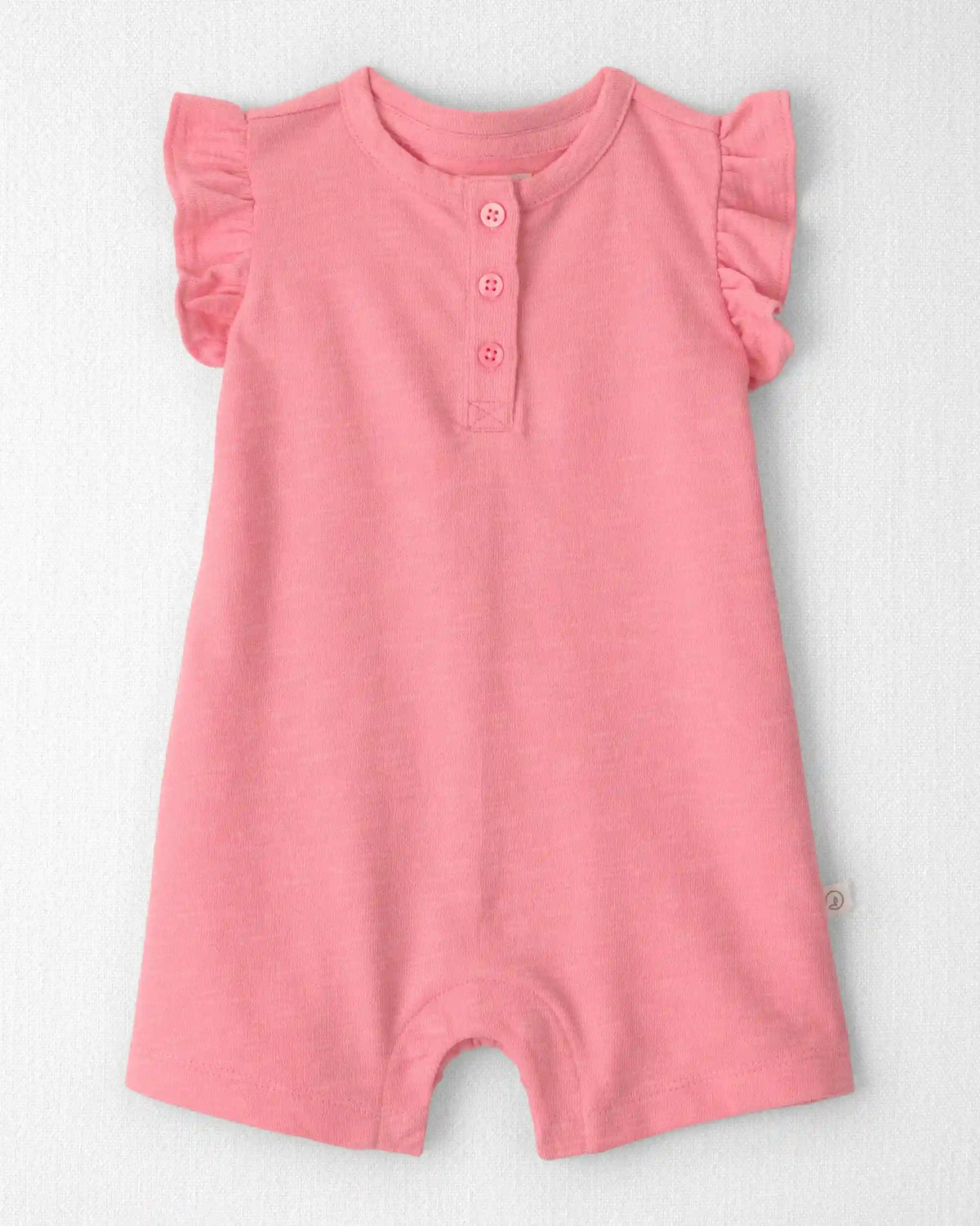 Baby Girl Flutter-Sleeve Romper Made with Organic Cotton