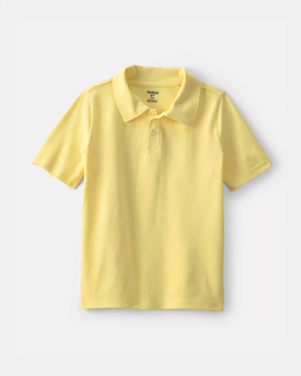 Boys Uniform Piqué Polo Shirt - Yellow