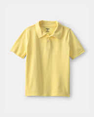 Boys Uniform Piqué Polo Shirt - Yellow