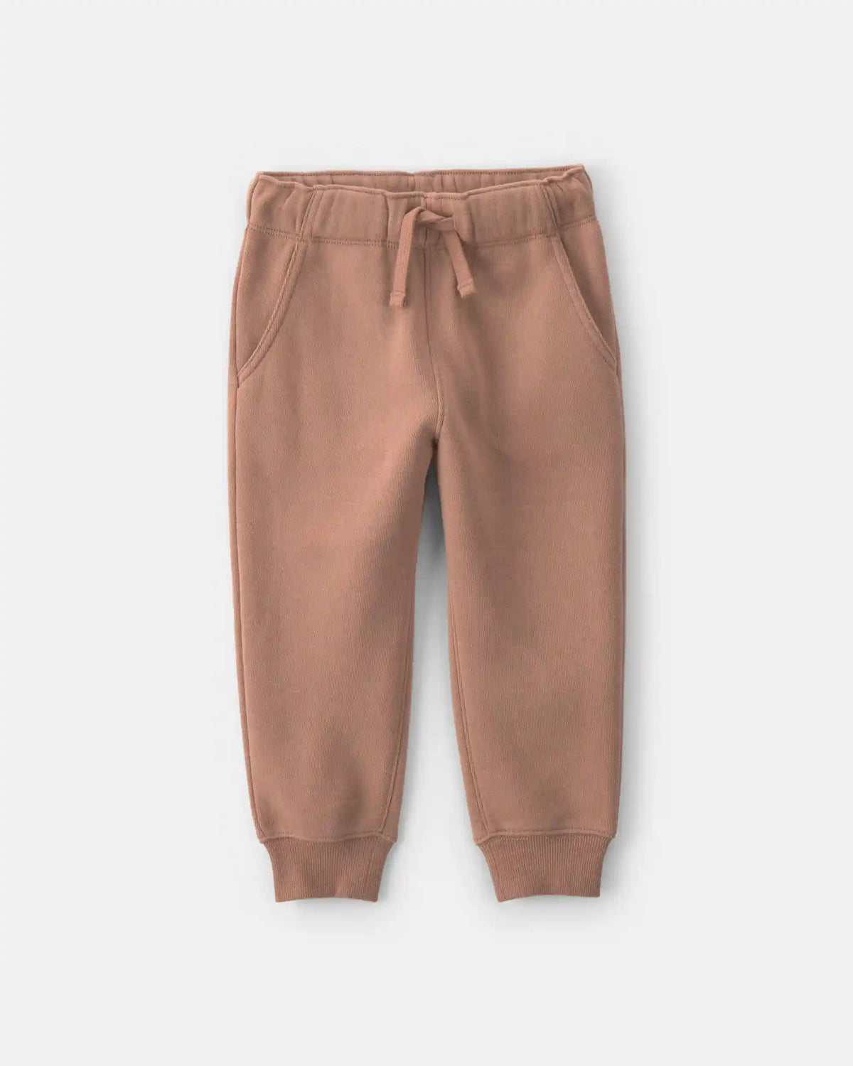 Toddler Boy Fleece Joggers - Brown