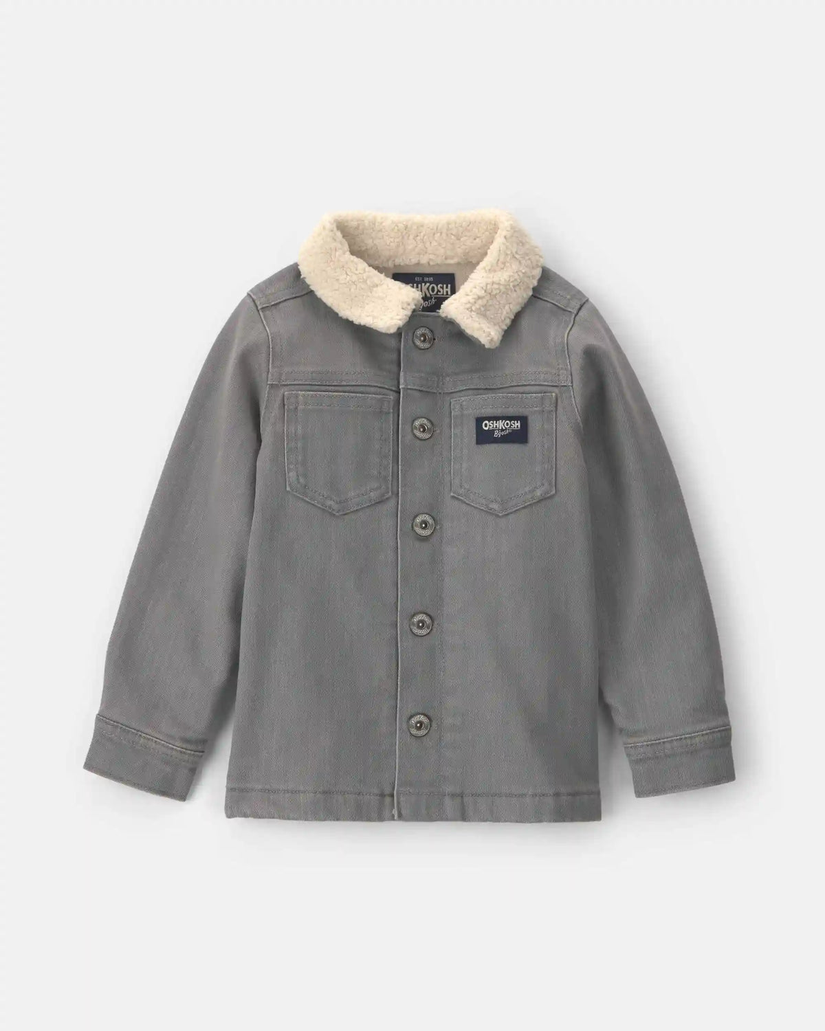 Toddler Boy Washed Denim Button-Down Shirt - Light Wash