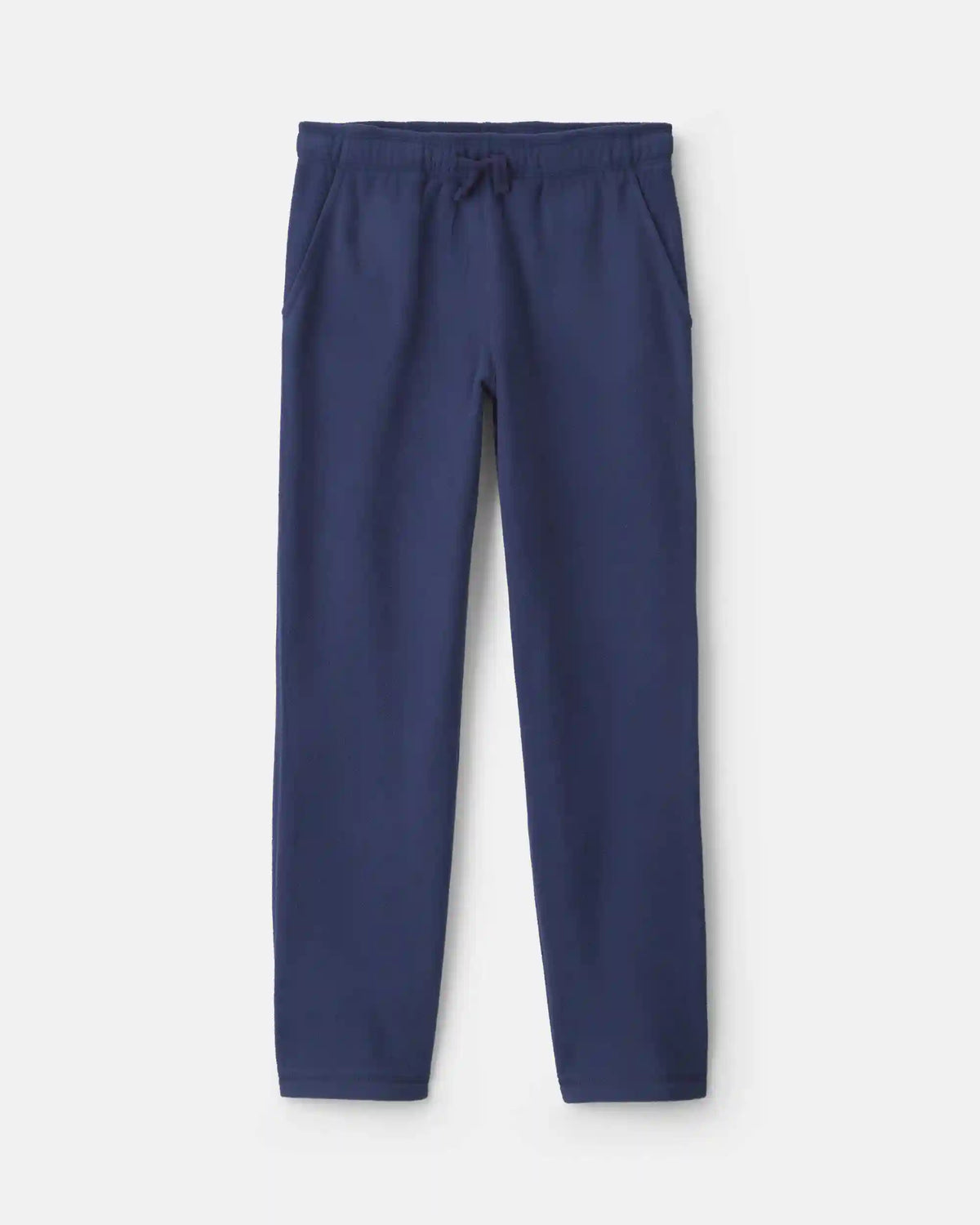 Boys Fleece Wide-Leg Pants - Navy Blue