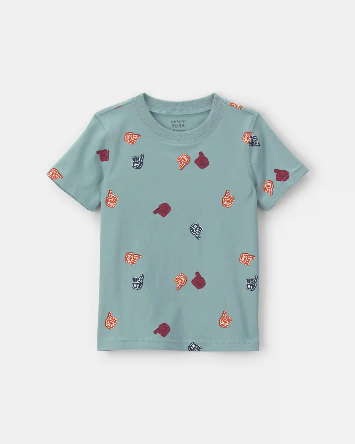 Toddler Boy Foam Finger Tee - Blue