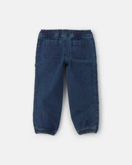 Toddler Boy Denim Joggers - Medium Wash