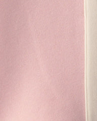 Baby Girl 2-Piece Varsity Fleece Sweatshirt & Pant Set - Cream/Pink