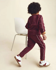 Toddler Boy 'Let's Play' French Terry Joggers - Burgundy