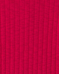 Girls Long-Sleeve Turtleneck Top - Red