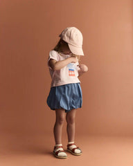 Toddler Girl Breezy High-Low Top in Circus Print - Pink