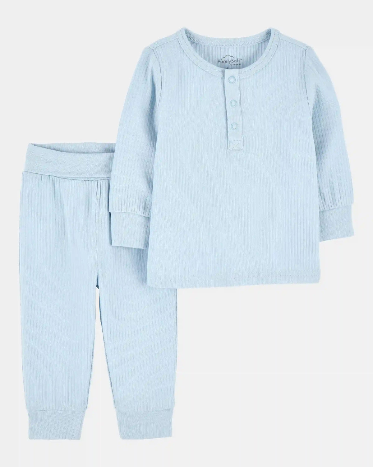Baby Boy 2-Piece PurelySoft Outfit Set - Blue