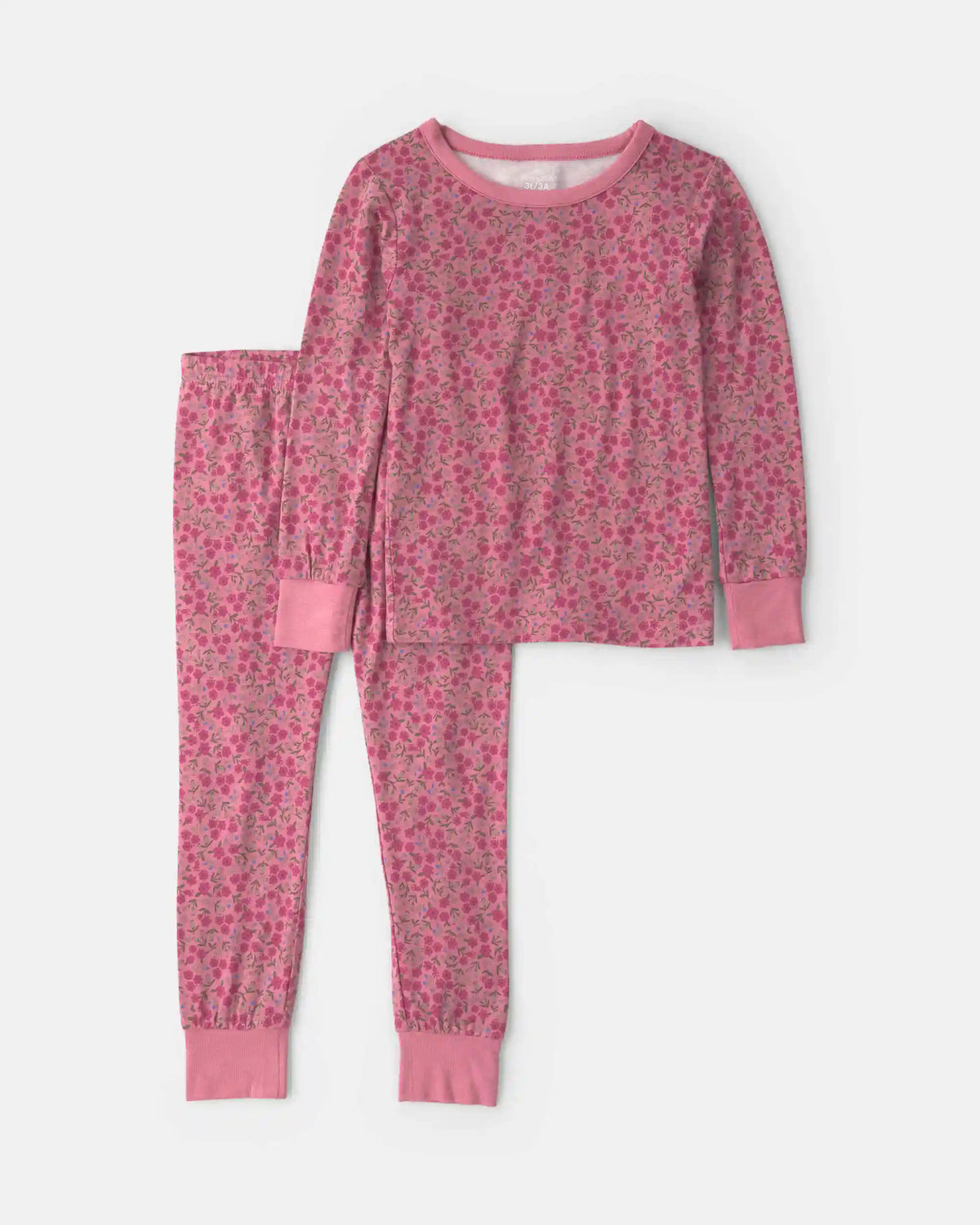 Toddler Girl 2-Piece Floral PurelySoft™ Snug Fit Pajama Set - Pink