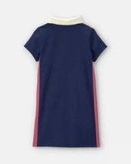 Girls ©Marvel Spiderman French Terry Polo Dress - Navy Blue