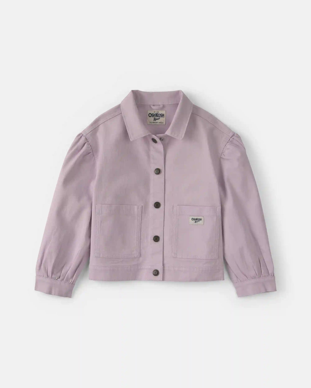 Girls Twill Bomber Jacket - Purple