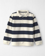 Boys Organic Cotton French Terry Rugby Polo