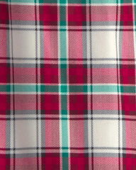 Adult Christmas Plaid Fleece Loose Fit Pajama Bottoms - Red/Green