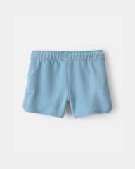 Baby Boy Shark French Terry Shorts - Blue