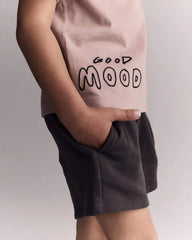 Toddler 'Good Mood' Relaxed Tee - Mauve