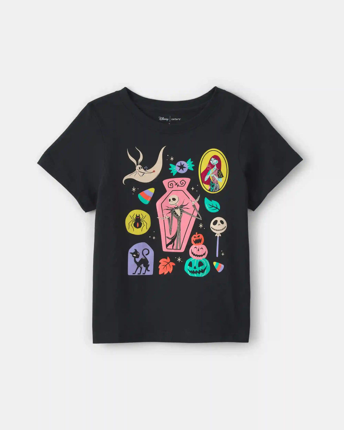 Girls Disney© Nightmare Halloween Graphic Tee - Black