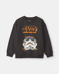 Boys Star Wars Halloween Pullover Sweatshirt - Black