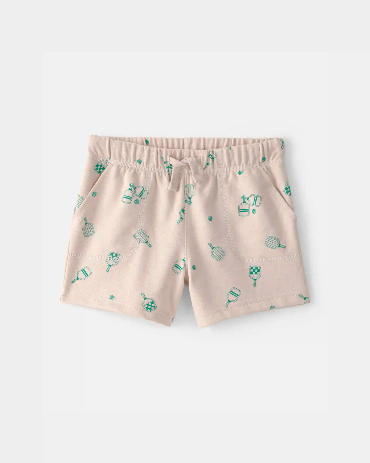 Toddler Boy Pickleball French Terry Shorts - Brown