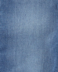 Baby Knit-Like Denim Overalls - Medium Wash