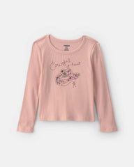 Toddler Girl Long-Sleeve Top - Pink