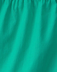 Girls Ruffle-Trim Shorts - Green