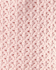 Baby Girl Organic Cotton Sweater Knit Romper