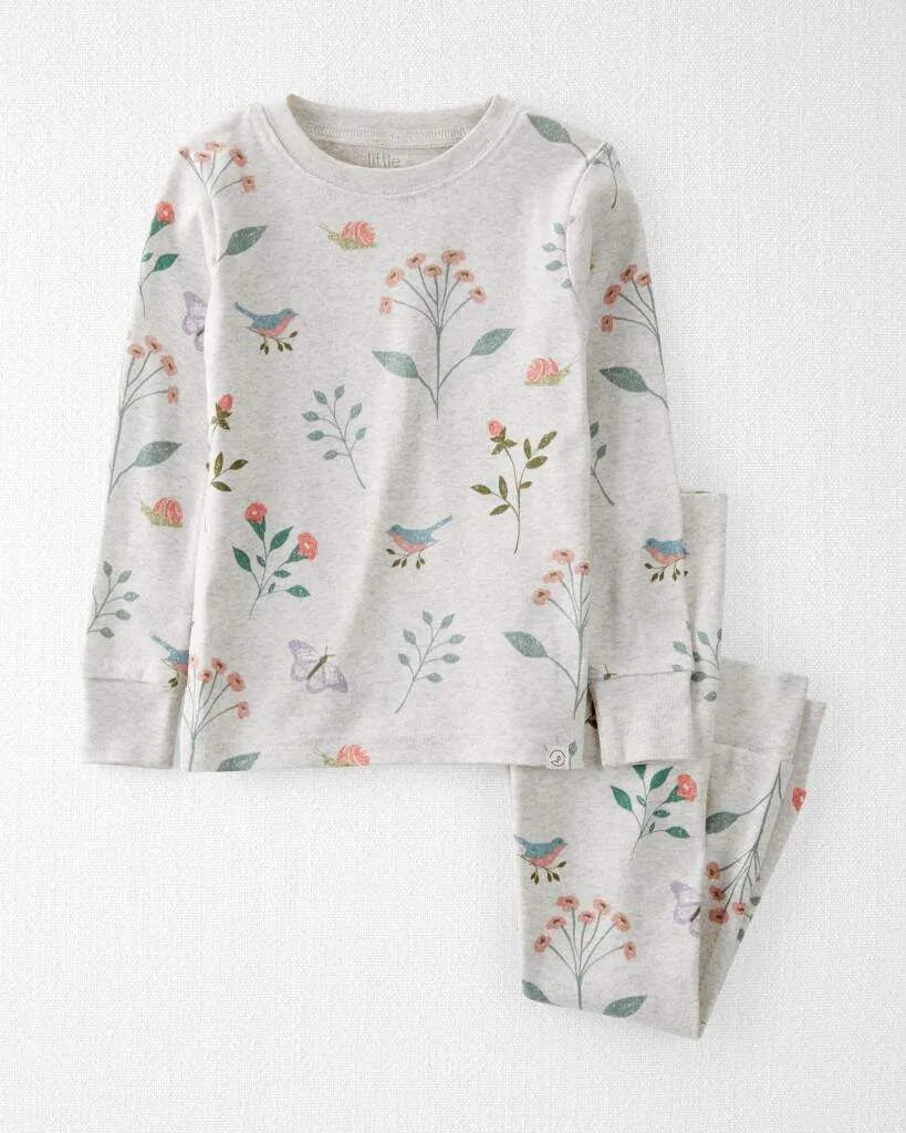 Toddler Girl Organic Cotton Pajamas Set