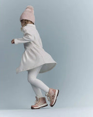 Toddler Girl Turtleneck Sweater Dress - Cream