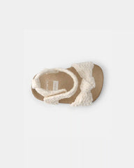 Baby Girl Knit Sandals - Cream