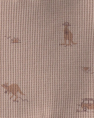 Baby Boy 2-Piece Safari Animal Top & Short Set - Brown