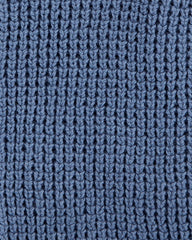 Baby Hooded Waffle Knit Cardigan - Navy Blue
