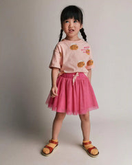 Toddler Girl Avenue Twirl™ Mini Skirt with Tulle - Hot Pink