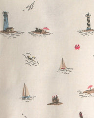 Baby 2-Piece Organic Cotton Pajamas in Coastal Vacation