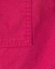 Boys Canvas Cargo Shorts - Red