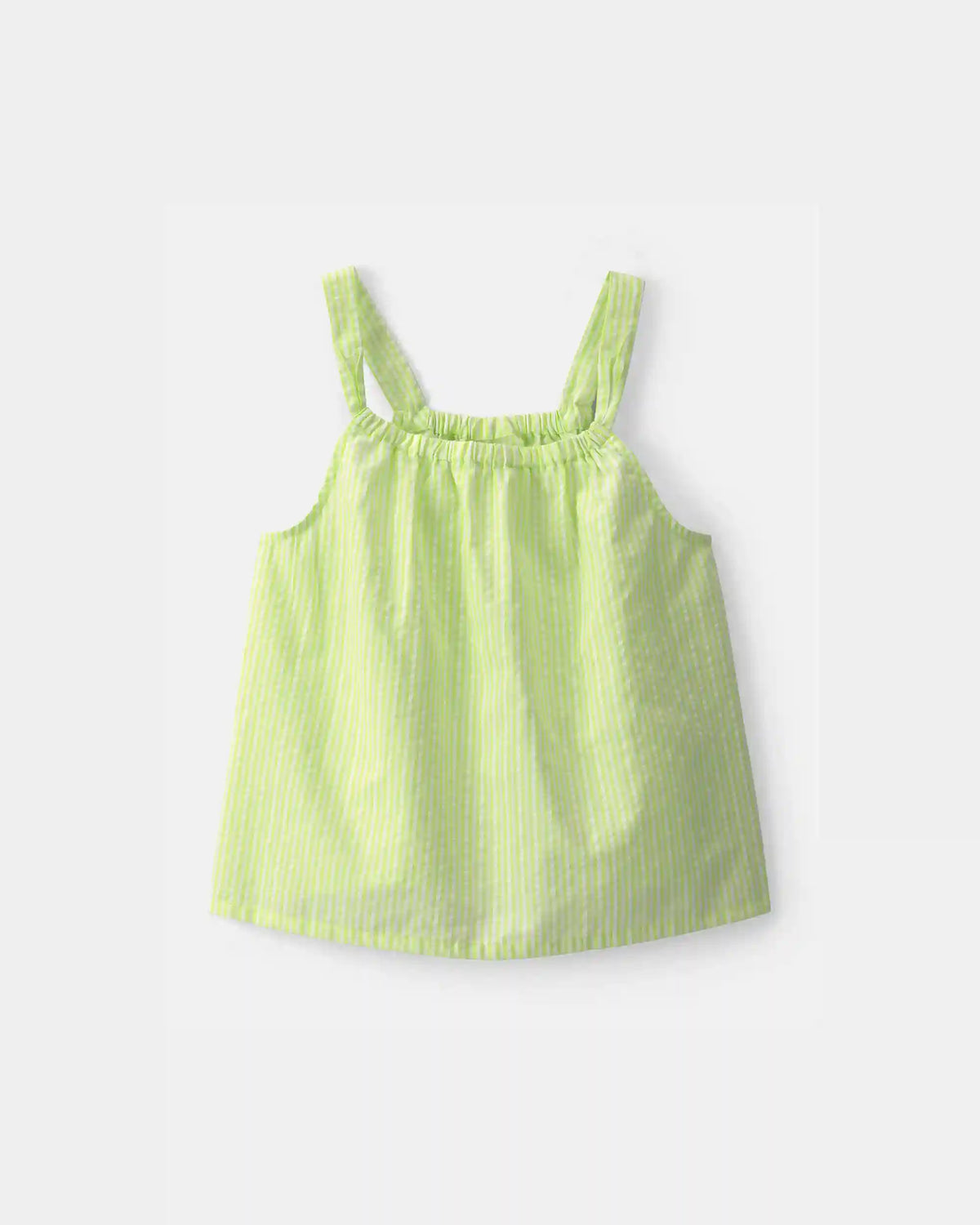 Girls Stripe Tank Top - Green
