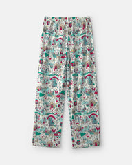 Kids Christmas Scavenger Hunt Fleece Loose Fit Pajama Bottoms