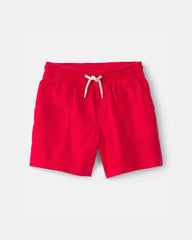 Boys 2-Piece Striped French Terry Pullover Sweatshirt & Shorts Set - Blue/White/Red