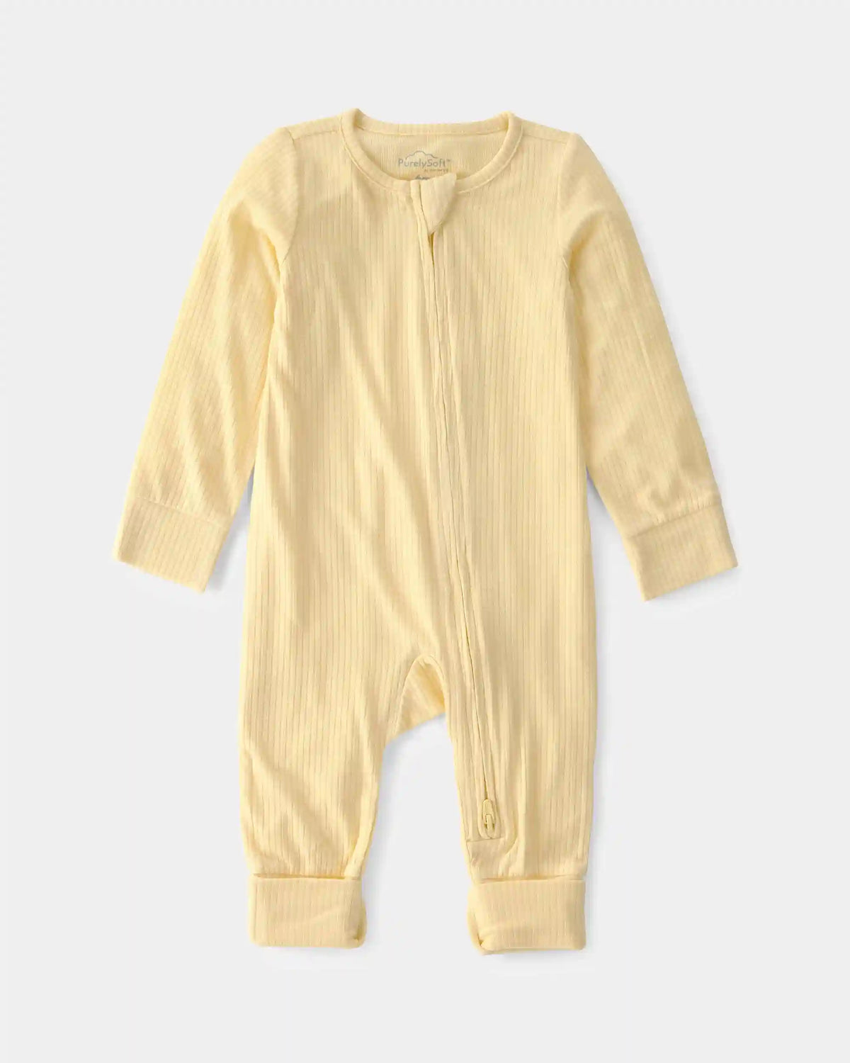 Baby 2-Way Zip PurelySoft Sleep & Play Pajama - Yellow