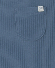 Baby Boy 2-Piece Safari Overall Set - Blue/Ivory