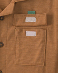 Boys Short-Sleeve Button-Down Shirt - Brown