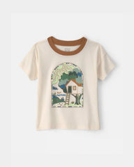 Toddler Boy 'Get Outside' Graphic Tee - Cream
